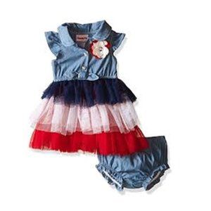 Nannette Chambray Americana Dress Set